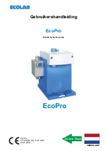 Preview for 461 page of Ecolab EcoPro Operating Instructions Manual