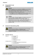 Предварительный просмотр 6 страницы Ecolab Elados EMP E60 Series Short Operating Instructions