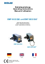 Preview for 1 page of Ecolab Elados EMP KKS E60 Operating Instructions Manual