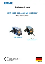 Preview for 3 page of Ecolab Elados EMP KKS E60 Operating Instructions Manual