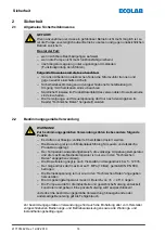 Preview for 16 page of Ecolab Elados EMP KKS E60 Operating Instructions Manual