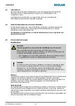 Preview for 18 page of Ecolab Elados EMP KKS E60 Operating Instructions Manual