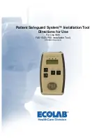 Предварительный просмотр 2 страницы Ecolab FAS1543 User Manual