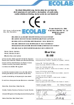 Предварительный просмотр 15 страницы Ecolab Floormatic Blue Vac Operating Instructions Manual