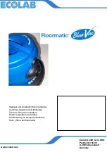 Предварительный просмотр 16 страницы Ecolab Floormatic Blue Vac Operating Instructions Manual