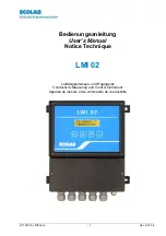 Ecolab LMI 02 User Manual preview