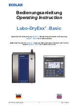 Предварительный просмотр 1 страницы Ecolab Lubo-DryExx -Basic Operating Instruction