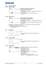 Предварительный просмотр 10 страницы Ecolab Lubo-DryExx -Basic Operating Instruction