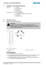 Предварительный просмотр 11 страницы Ecolab MULTILINE 1000 Short Operating Instructions