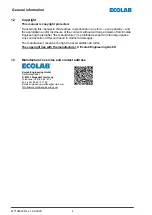 Предварительный просмотр 18 страницы Ecolab MULTILINE 1000 Short Operating Instructions