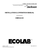 Ecolab OMEGA 5E Installation & Operation Manual предпросмотр