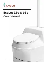 Preview for 1 page of EcoLet 25e Owner'S Manual