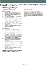 Preview for 9 page of ECOLINE 7823 Quick Start Manual