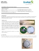 Ecolink FLZB1-ECO Installation Manual & Users Manual предпросмотр