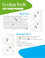 Предварительный просмотр 1 страницы EcoloxTech ULV Cold Fogger Manual