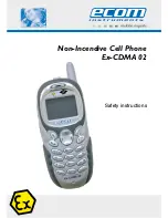 Предварительный просмотр 1 страницы Ecom Instruments Ex-CDMA 02 Safety Instructions