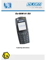 Предварительный просмотр 1 страницы Ecom Instruments Ex-GSM 01 EU Operating Instructions Manual