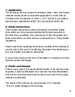 Preview for 3 page of Ecom Instruments Ex-Handy 06 Safety Instructions