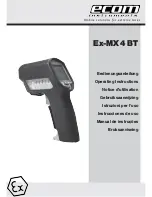 Предварительный просмотр 1 страницы Ecom Instruments Ex-MX4 BT Operating Instructions Manual