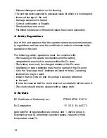 Preview for 4 page of Ecom Instruments Ex-Time 40 Operating Instructions Manual