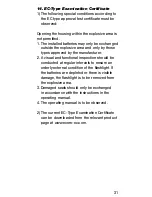 Preview for 16 page of Ecom Instruments Lite-Ex PL 10 Operating Instructions Manual