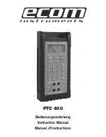 Предварительный просмотр 1 страницы Ecom Instruments PTC 400 Instruction Manual