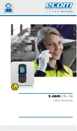 Ecom Instruments X.COM 21x -Ex Safety Instructions preview