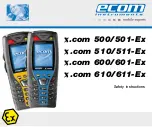 Preview for 1 page of Ecom Instruments x.com 500-Ex Safety Instructions