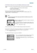 Предварительный просмотр 19 страницы Ecom EN3 Operating Instructions Manual