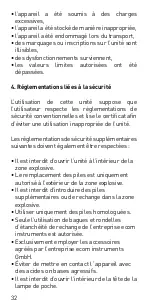 Preview for 32 page of Ecom Lite-Ex PL 10e Operating Instructions Manual