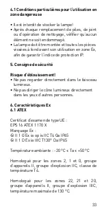 Preview for 33 page of Ecom Lite-Ex PL 10e Operating Instructions Manual