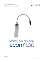 Предварительный просмотр 1 страницы Ecom LSG Operation Manual