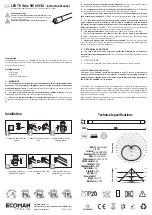 Предварительный просмотр 2 страницы ECOMAN ITALIA LED T8 Instruction Manual