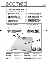 Предварительный просмотр 1 страницы Ecomed PS-72E Instruction Manual