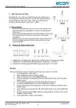 Preview for 22 page of Econ 7907 Installation & Operation Manual