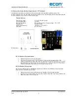 Предварительный просмотр 9 страницы Econ 79652 Installation & Operation Manual