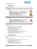 Предварительный просмотр 10 страницы Econ 79652 Installation & Operation Manual