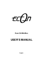 Econ S2-MiniBox E-311 User Manual preview