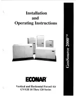 Предварительный просмотр 1 страницы Econar GeoSource 2000 
GH180 Installation And Operating Instructions Manual