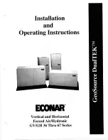 Econar GeoSource DualTEK GH Series Installation And Operating Instructions Manual preview