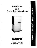 Предварительный просмотр 1 страницы Econar GeoSource Invision 3 Q Series Installation And Operating Instructions Manual