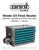 Econo Heat OMNI OWH-250 Installation, Operation And Service Instructions preview