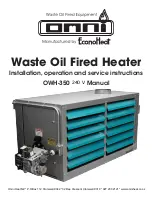 Econo Heat OMNI OWH-350 Installation, Operation And Service Instructions preview