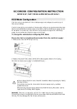 Preview for 1 page of Econolux ART29212 Configuration Instruction