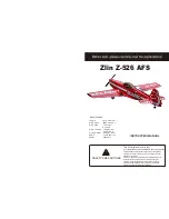 Предварительный просмотр 1 страницы Economix Zlin Z-526 AFS Instruction Manual