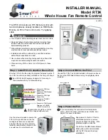 Предварительный просмотр 1 страницы eControls Smart WHF Control RT3K Installer Manual