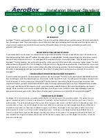 Предварительный просмотр 4 страницы Ecoological AeroBox Installation Manual