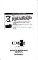 Preview for 12 page of Ecoplus 1/10 HP Instruction Manual