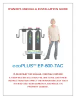 Preview for 1 page of Ecoplus EP-600-TAC Installation  & Owners Manual