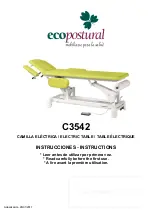 ECOPOSTURAL C3542 Instructions Manual preview